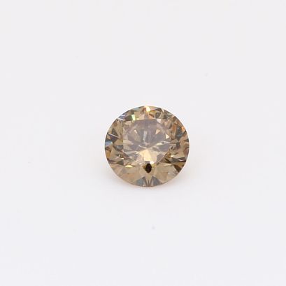 0.47 Carat round-cut champagne diamond