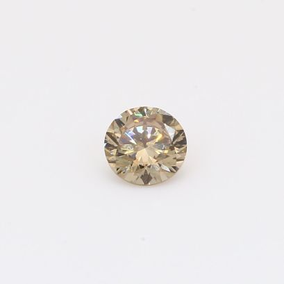 0.45 Carat round-cut champagne diamond
