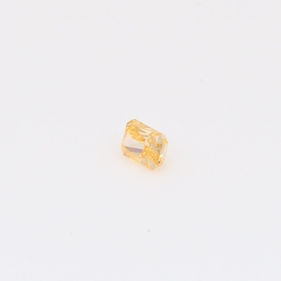 0.13 Carat radiant-cut fancy orange diamond