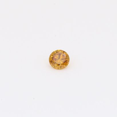 0.10 Carat brilliant-cut round fancy intense orange diamond