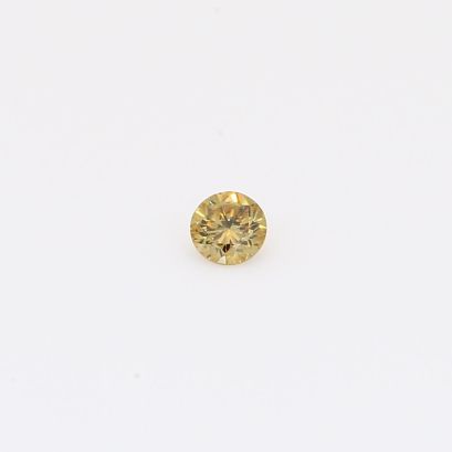 0.08 Carat brilliant-cut round fancy green diamond