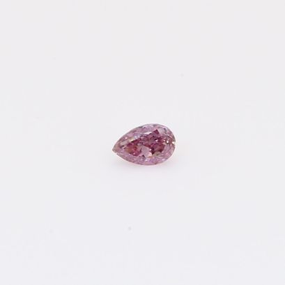 0.12 Carat pear-cut fancy deep orange pink diamond