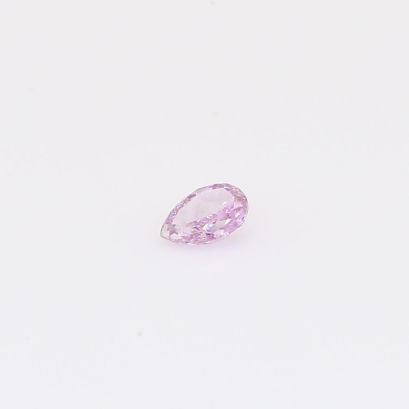0.12 Carat pear-cut fancy intense purplish-pink diamond