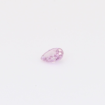 0.12 Carat pear-cut fancy intense purplish-pink diamond