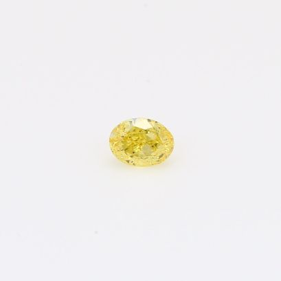 0.19 Carat oval-cut fancy intense orange yellow diamond
