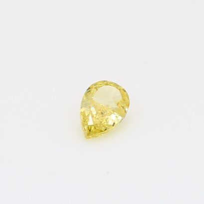0.46 Carat pear-cut fancy intense yellow diamond