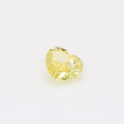 0.61 Carat heart-cut fancy yellow diamond