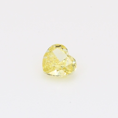 0.61 Carat heart-cut fancy yellow diamond