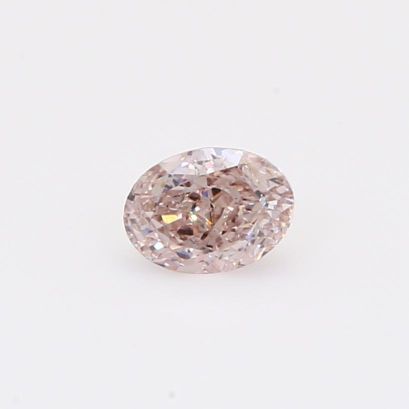 0.39 Carat oval-cut light pink champagne diamond