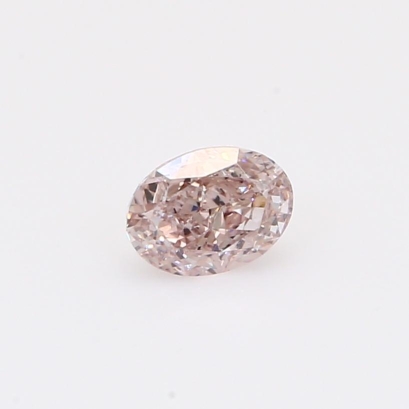 0.39 Carat oval-cut light pink champagne diamond