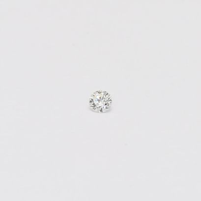 0.03 Carat round cut white diamond