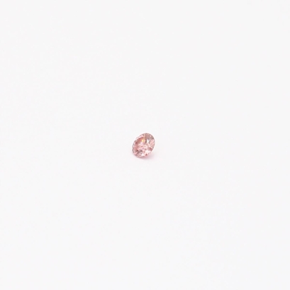 0.015 Carat round-cut FIP Argyle pink diamond