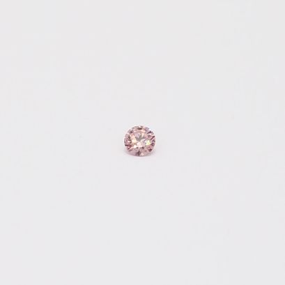 0.02 Carat round-cut FPP Argyle pink diamond