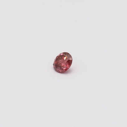 0.10 Carat round cut origin and GIA certified fancy deep pink diamond