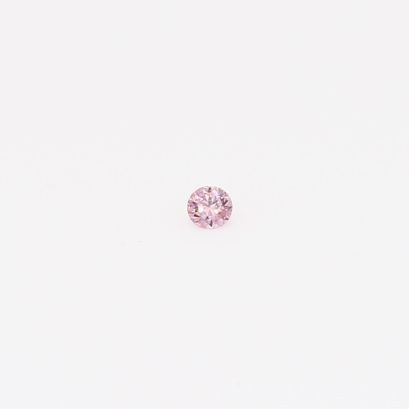 0.025 Carat round-cut FPP Argyle pink diamond