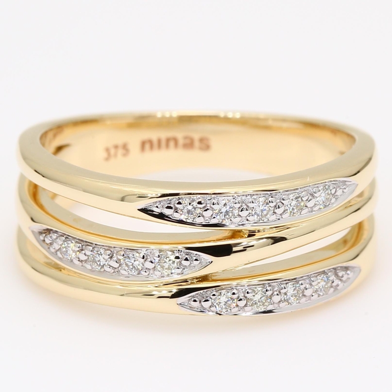 Cygnus white diamond dress ring