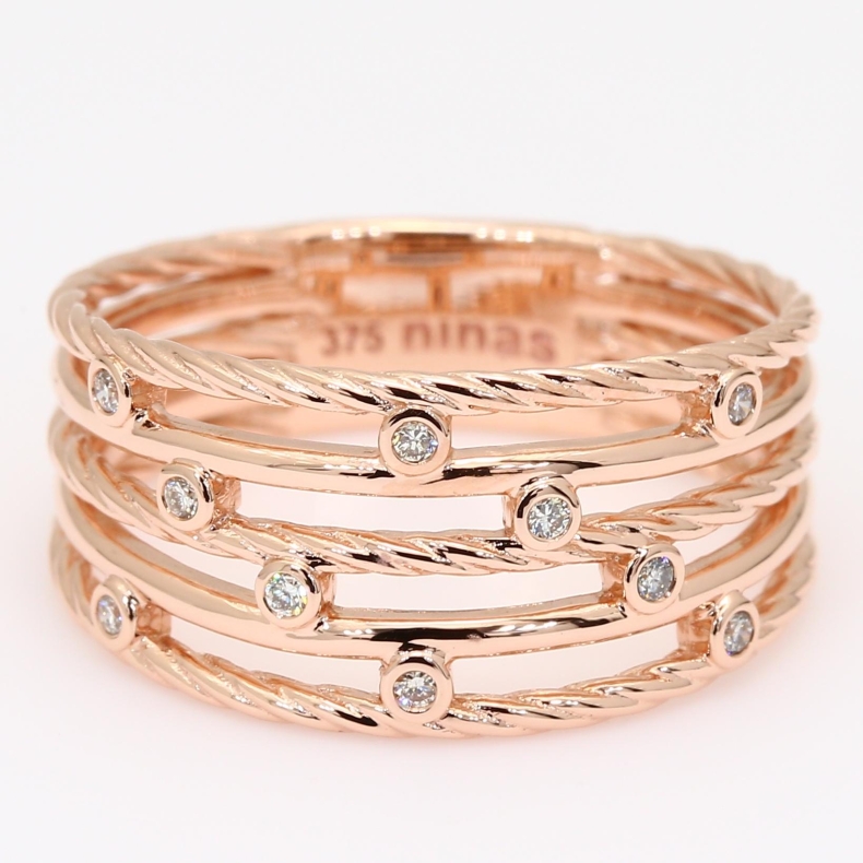 Corvus white diamond dress ring