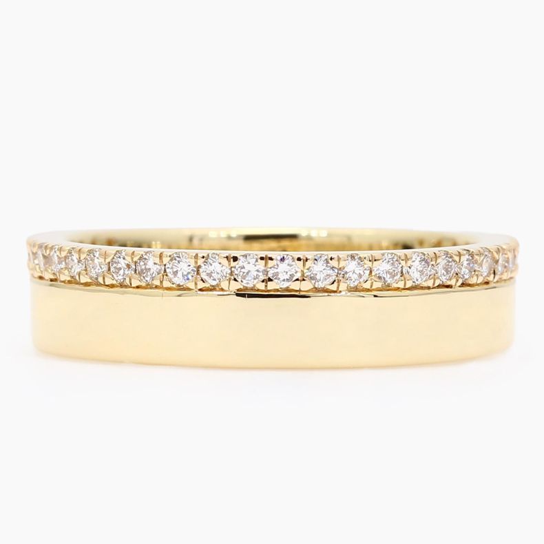 Poet white diamond band
