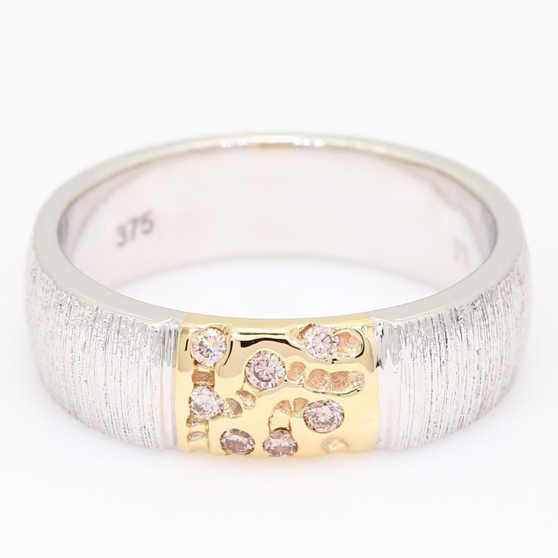 Rove Argyle pink champagne diamond ring