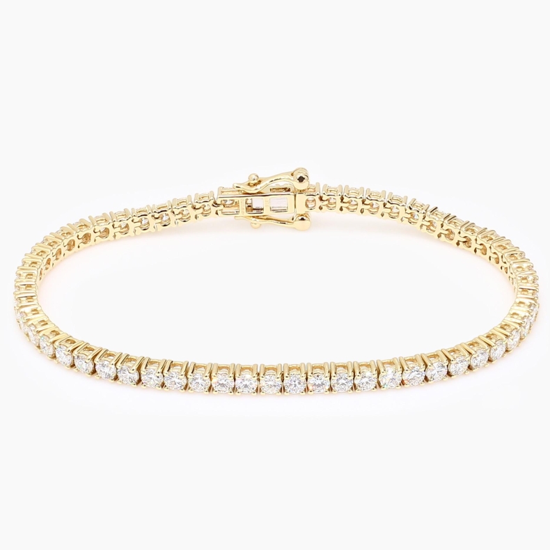 Lovelle 5.16 total carat white lab-grown diamond tennis bracelet
