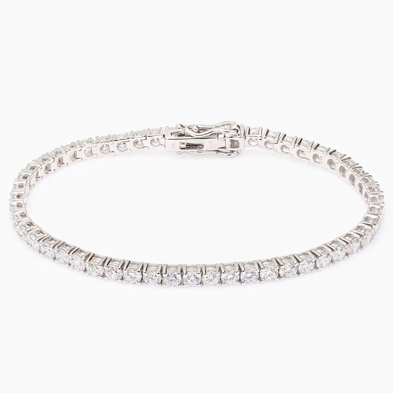 Lovelle 7 total carat white diamond tennis bracelet