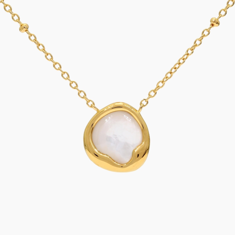 Cove white South Sea oyster shell pearl necklace