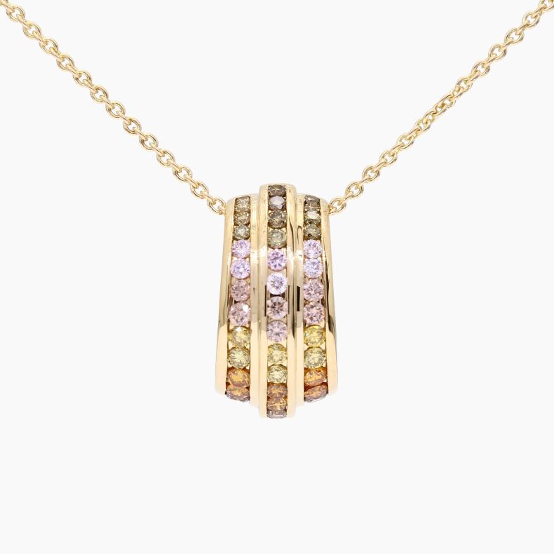 Valentina rainbow diamond necklace