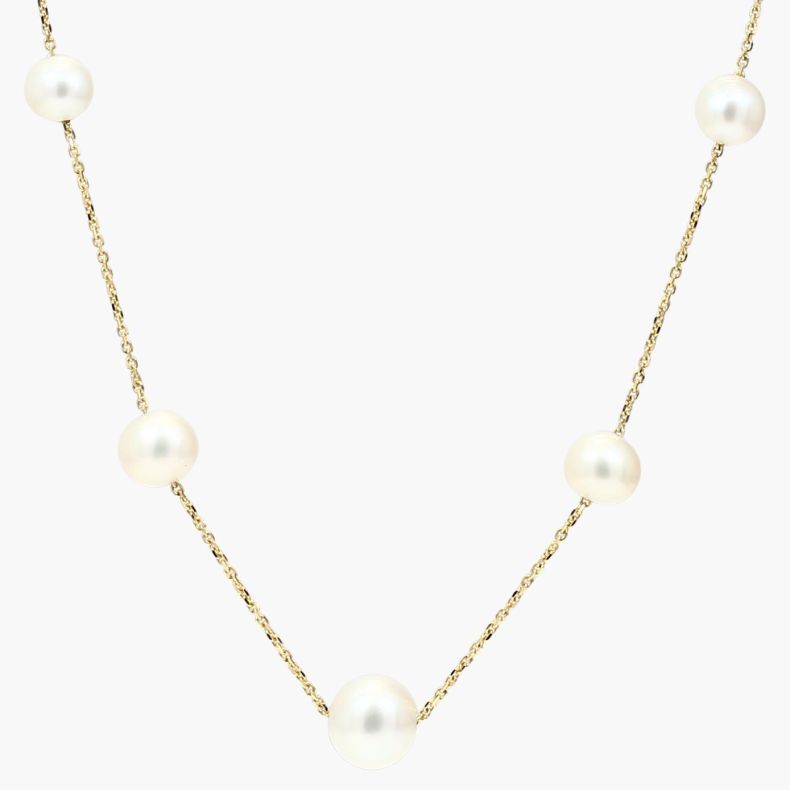 Haiti white freshwater pearl necklace
