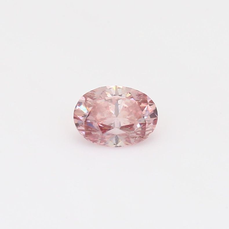 0.59 Carat oval cut GIA certified fancy intense Argyle pink diamond