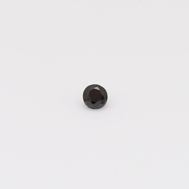 0.05 Carat round cut black diamond