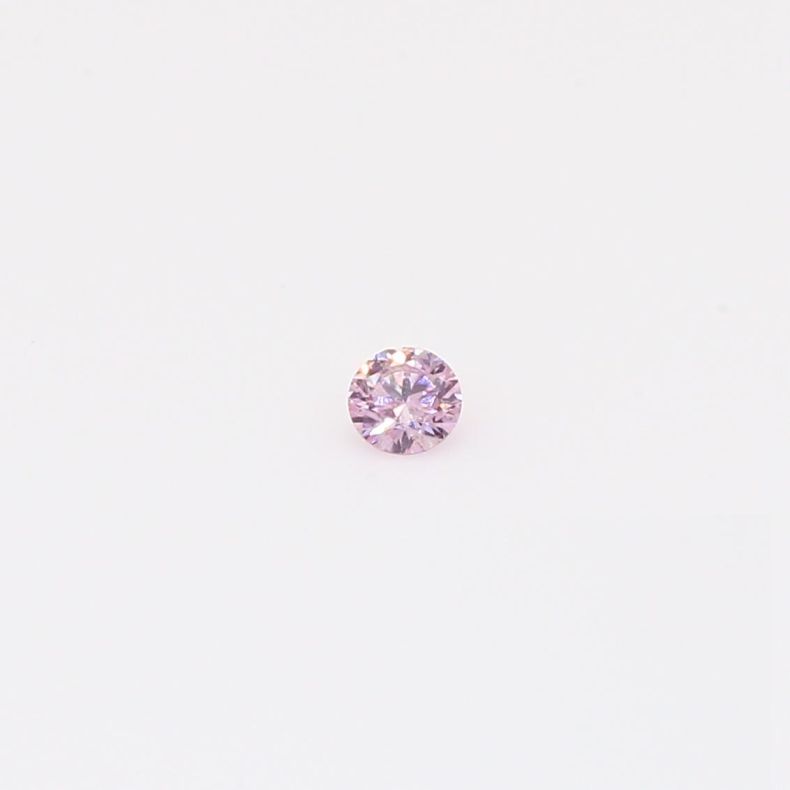 0.05 Carat round-cut FPP Argyle pink diamond