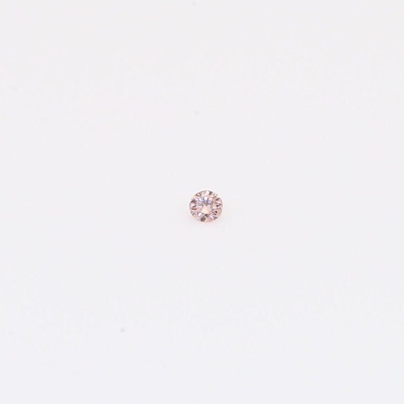 0.01 Carat round-cut FLP Argyle pink diamond