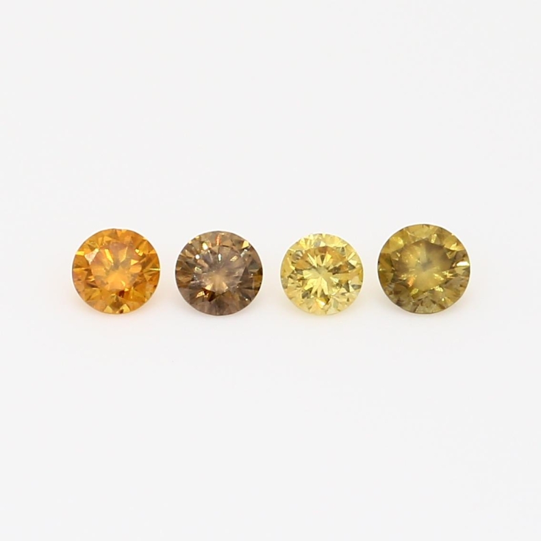 0.34 Total carat parcel of round-cut rainbow diamonds