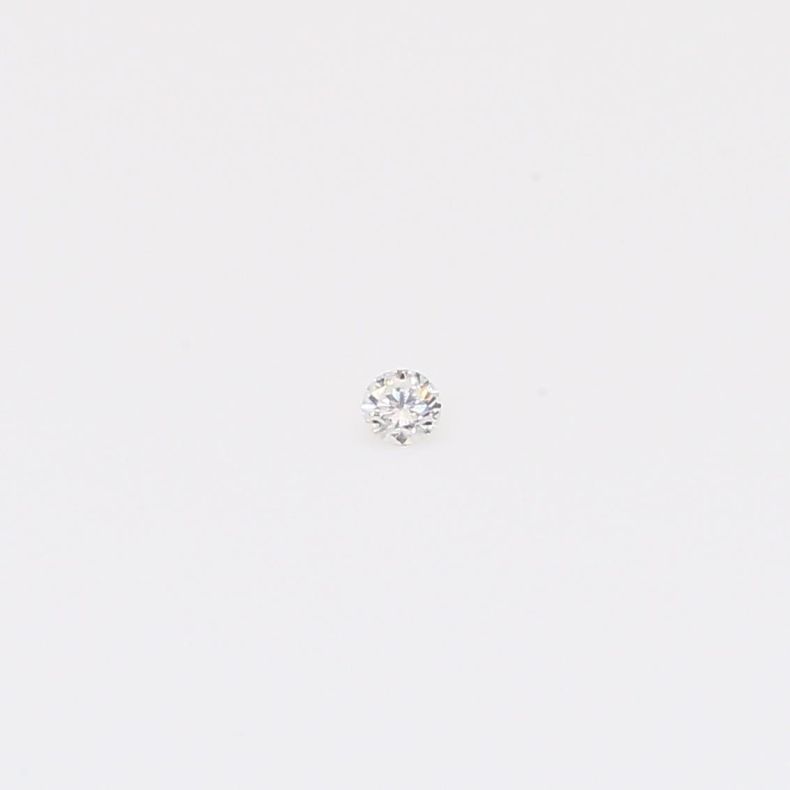 0.02 Carat round-cut G/H white diamond