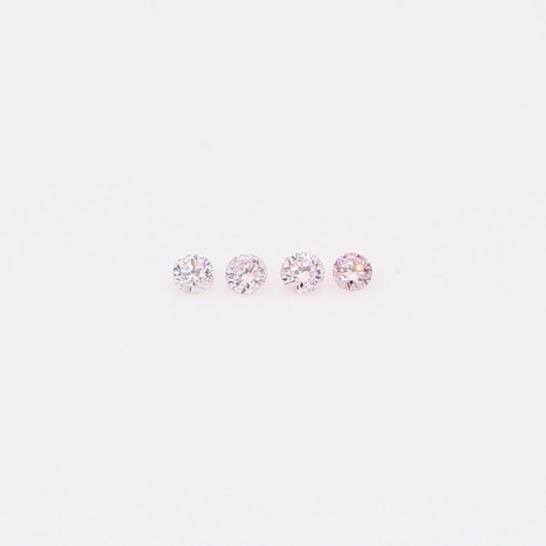0.04 Total carat parcel of round-cut FLP Argyle pink diamonds