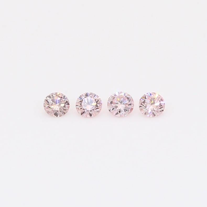 0.14 Total carat parcel of round-cut FP Argyle pink diamonds