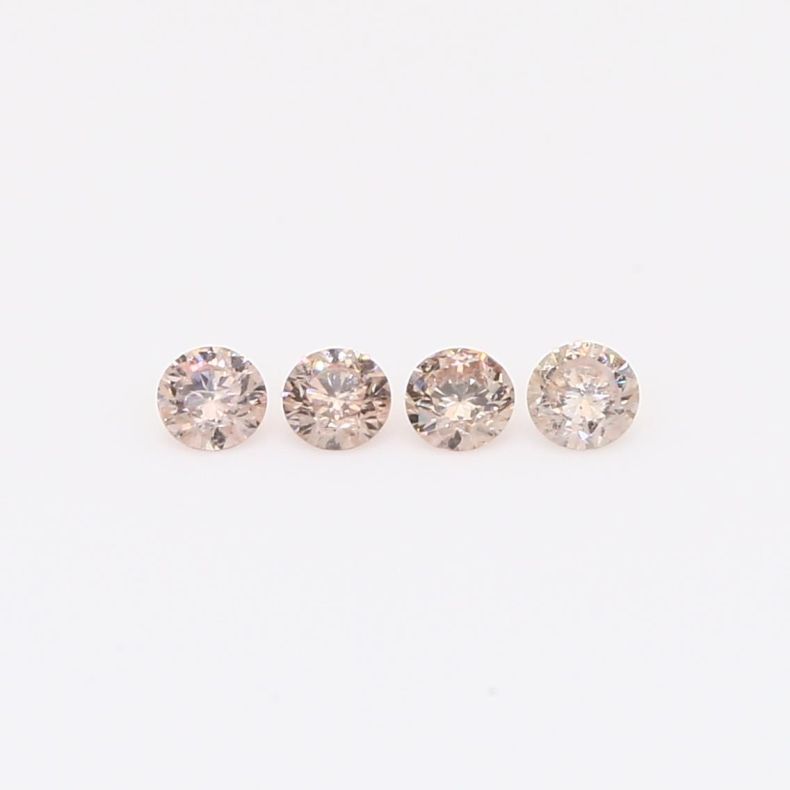 0.20 Total carat parcel of round-cut Argyle intense pink champagne diamonds
