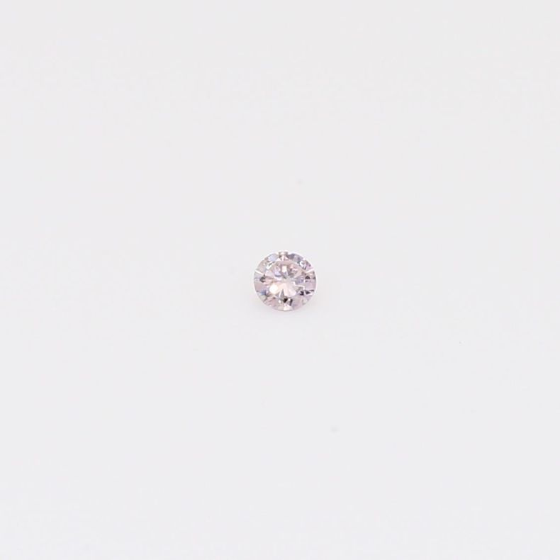 0.025 Carat round-cut fancy purple diamond