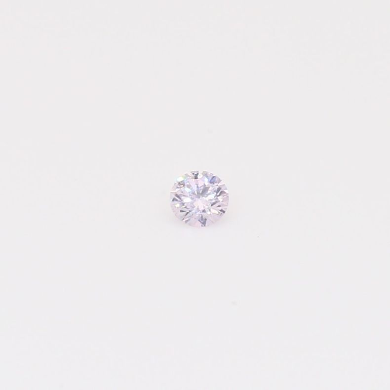 0.055 Carat round-cut fancy purple diamond