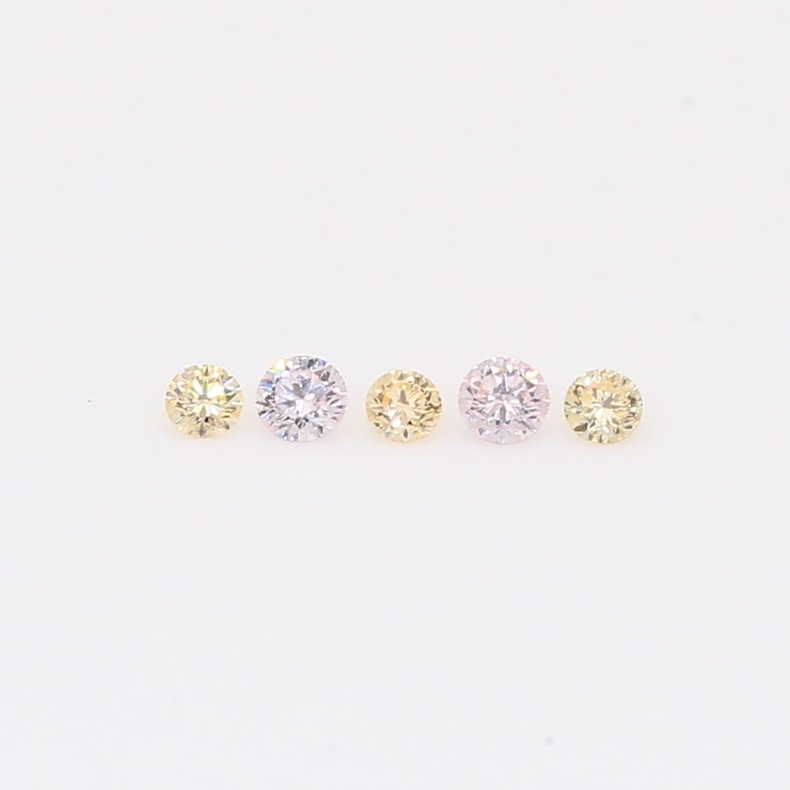 0.11 Total carat parcel of fancy apricot and FLP Argyle pink diamonds