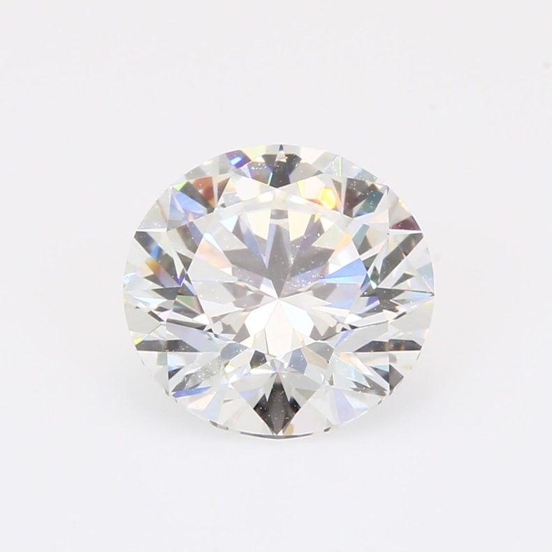 3.06 Carat brilliant-cut round white lab-grown IGI-certified diamond