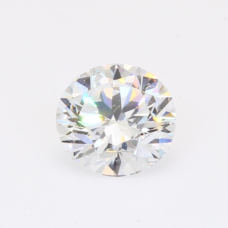 2.54 Carat brilliant-cut round white lab-grown IGI-certified diamond