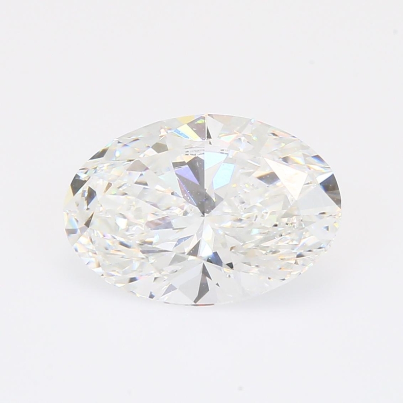 3.02 Carat oval-cut white lab-grown IGI-certified diamond