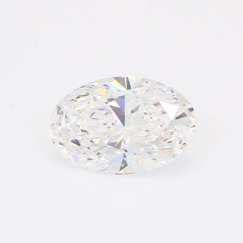 2.02 Carat oval-cut white lab-grown IGI-certified diamond