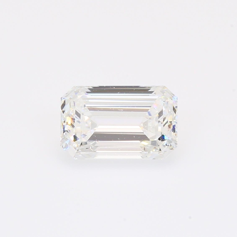 1.60 Carat emerald-cut white lab-grown IGI-certified diamond