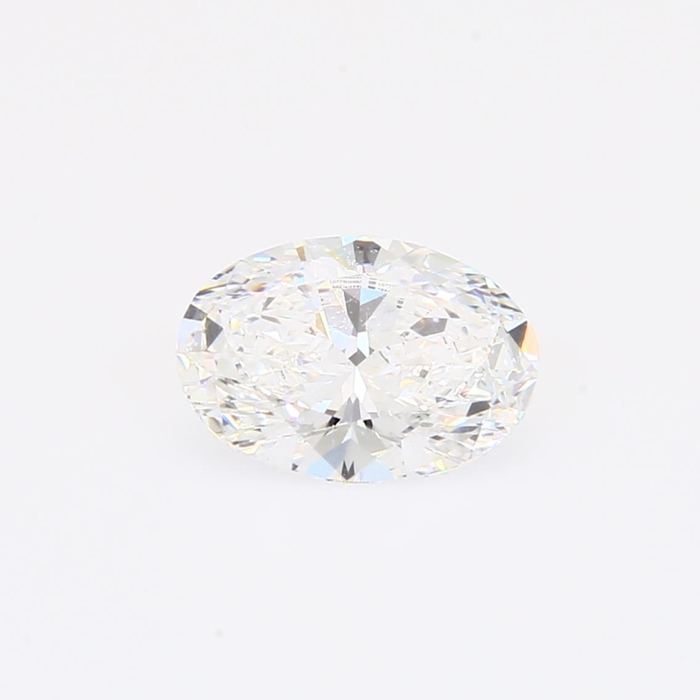 1.26 Carat oval-cut white lab-grown IGI-certified diamond