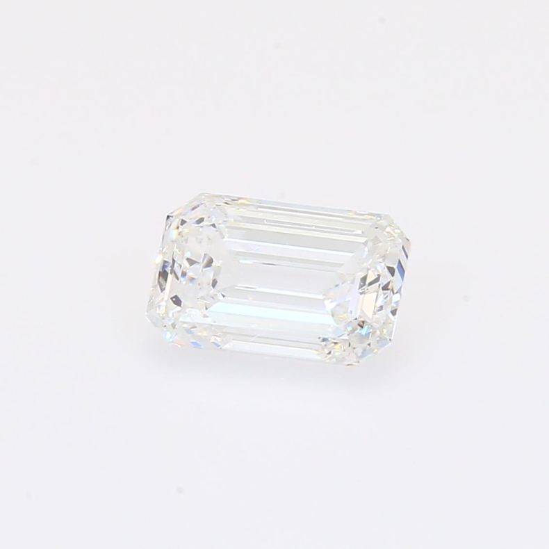 1.29 Carat emerald-cut white lab-grown IGI-certified diamond