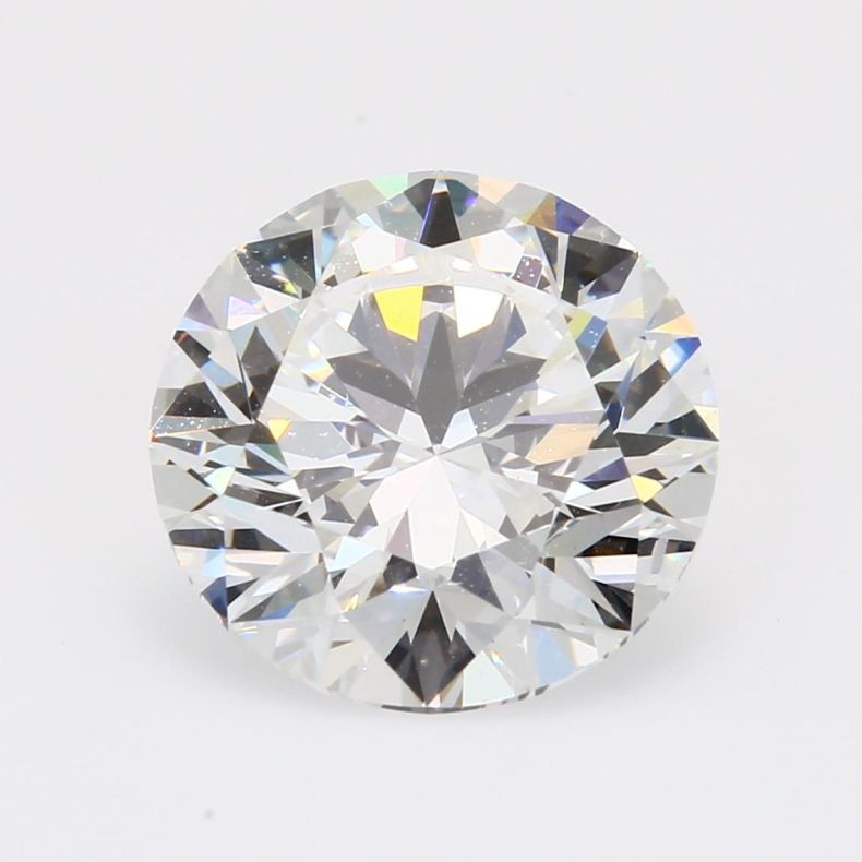 5.09 Carat brilliant-cut round white lab-grown IGI-certified diamond