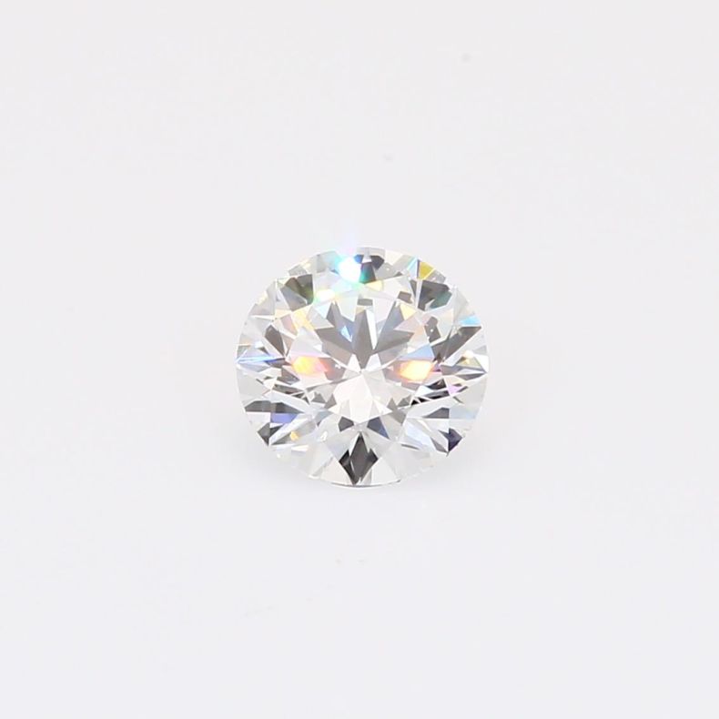 0.72 Carat brilliant-cut round white lab-grown IGI-certified diamond