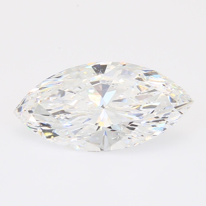3.08 Carat maquise-cut white lab-grown IGI-certified diamond